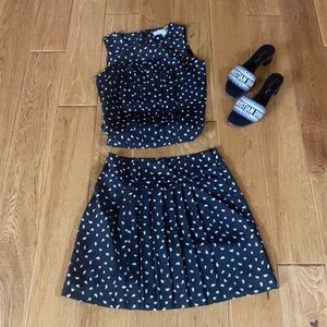 Cute Loft 2 piece set, tank and pleated skirt